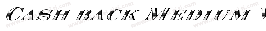 Cash back Medium W00字体转换